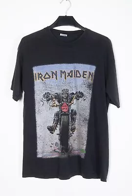 Iron Maiden Original Men's M Vintage T-Shirt 90's Don't Walk Tee Biker • $64