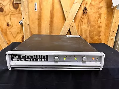 Crown Macro-Tech 1202 Power Amplifier #8338 - Working Read Description MA1202 • $333.99