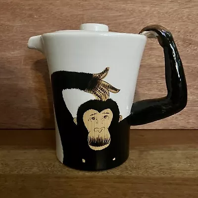 Pier One Imports Teapot W Lid ~ Fun Whimsical “Monkey” Theme • $7.75