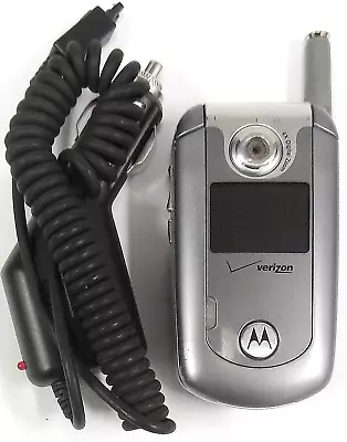 Motorola E Series E815 - Silver And Gray ( Verizon ) Rare Flip Phone - Bundled • $26.34