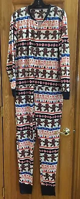 Adult Men’s Size XL Ivory Gingerbread Lightweight One Piece Pajamas CM-507 • $29.99