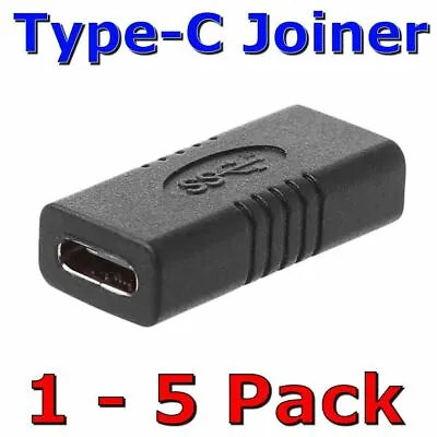 $4.89 • Buy USB 3.0 Type C Female To Female Cable Joiner Extension Adapter Coupler Converter