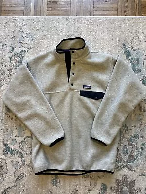 Patagonia Mens Synchilla Snap T Fleece Pullover Oatmeal Size Medium • $65