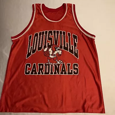 Louisville Cardinals Basketball Jersey Men’s XL Made In USA Vintage Dodger 👀🔥 • $19.99