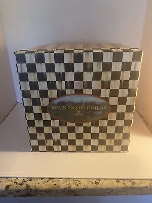 Mackenzie Childs EMPTY Gift Box With Tissue Paper -9 X 9 X 7 • $25.98