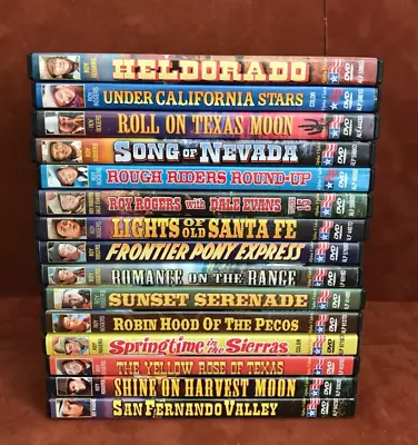 ROY ROGERS (15) DVD Lot ~ Classic Westerns ~ Dale Evans ~ Gabby Hayes • $18.71