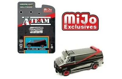 Greenlight  The A-Team  BA's 1983 GMC Vandura Chrome Edition 1/64 Diecast 51225 • $14.99