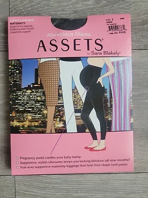 ASSETS By Spanx Marvellous Mama Supportive Maternity Leggings Size 2 Slate  • $12.42