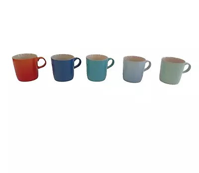 Bundle X5 Le Creuset Mug Mixed Colour Blue Orange Turquoise Mugs Set 350ml • £16.65