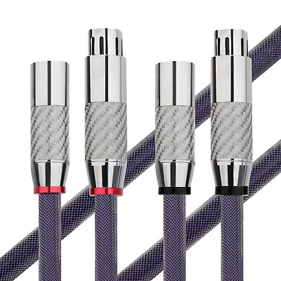 Pair XLR Cable Male-Female Plug Balanced Cable Audio Speaker Cord Interconnect • £61.67