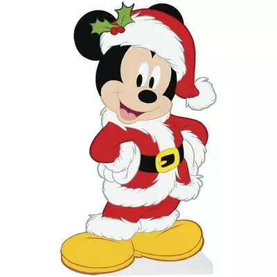 36  Large Deck The Yards 2D Santa Mickey Mouse Stand Outdoor Christmas Decor • $85