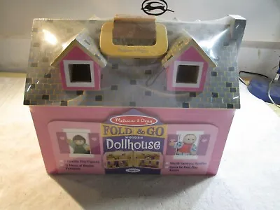 Melissa & Doug Fold And Go Wooden Dollhouse Brand New Free Shipping!!! • $59.99