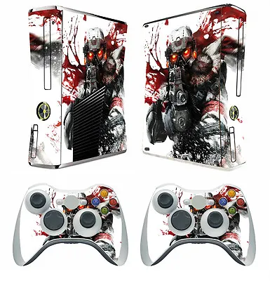 $9.99 • Buy 254 Vinyl Decal Cover Skin Sticker For Xbox360 Slim And 2 Controller Skins
