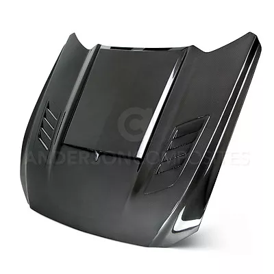 15-17 Ford Mustang Ram Air Double Sided Hood Ac-hd15fdmu-ab-ds • $1880