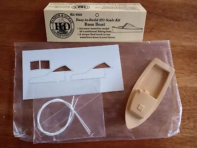 Vintage Harbor & Ocean #302 Waterline Bass Boat Kit - HO Scale • $19.99