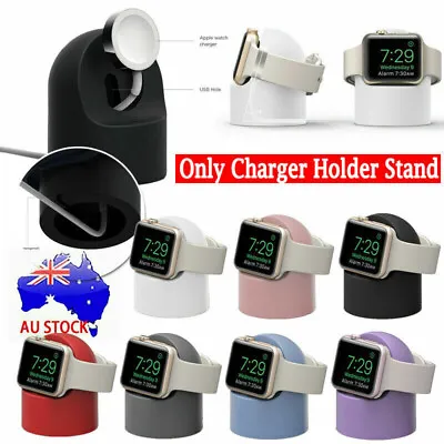$9.99 • Buy Charger Stand Mount Silicone Dock Holder For Apple Watch IWatch Series 7 6 5 4 3