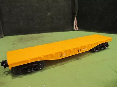 Unknown Make UP 59011 Yellow Flat Car O Gauge Train • $7.50