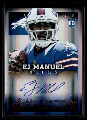 2013 Panini Absolute Spectrum Autographs EJ Manuel Auto 17/30 Buffalo Bills #130 • $4.99