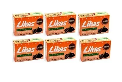 6X LIKAS PAPAYA SOAP 135g (100% Authentic) - UK SELLER • £25.99