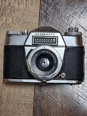 Voigtlander Bessamatic Deluxe W/ Color-Skopar X 50mm F/2.8 Lens Meter Works • $65