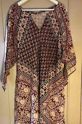 Vintage Bell Sleeve 70's Indian Dress • $400