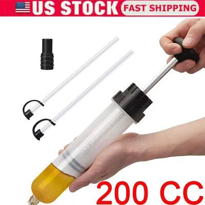 $13.49 • Buy 200CC Oil Fluid Extractor Pump Manual Suction Vacuum Fuel Car Transfer Plastic