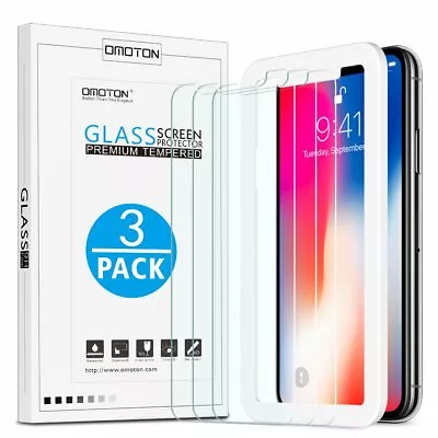 [3 PACK] IPhone X / XS Screen Protector HD Tempered Glass HD Tempered Glass 9H.. • $47.80