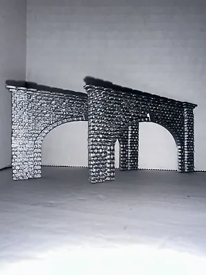 N Scale Double Tunnel Portal Fits 2 Tracks For 1:160 Train Set Diorama (2-Pack)  • $13.90