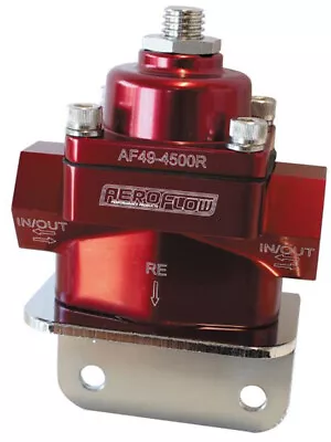 Aeroflow Bypass Fuel Pressure Regulator 4.5-9PSI 3/8 NPT Ports (AF49-4500R) • $107.80