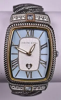 Judith Ripka Stainless Watch Blue Mother Pearl Date  • $100