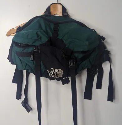 Vintage The North Face Waist Bag Pack  Fanny Pack Mountain Biker Green • $39.99