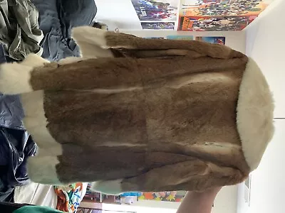Real Rabbit Fur Coat Grollmans Easton PA Large Womens Size • $275