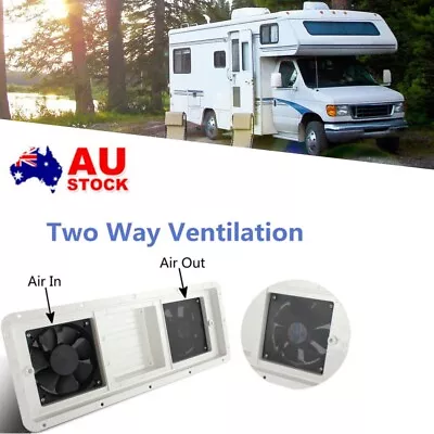 12V Ventilation Fan Side Vent Exhaust Fan For Trailer/Caravan/RV/Yacht 480MM AU  • $99.12