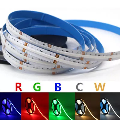 RGB+CCT 840leds/m 1-5m COB LED Strip Light Linear Ribbon Tape For Room Decor 24V • $51.69