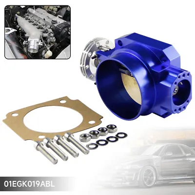 Throttle Body Q45 90MM - 80MM For Nissan Skyline R33 R34 RB25DET RB26DET GTS BL • $142.12