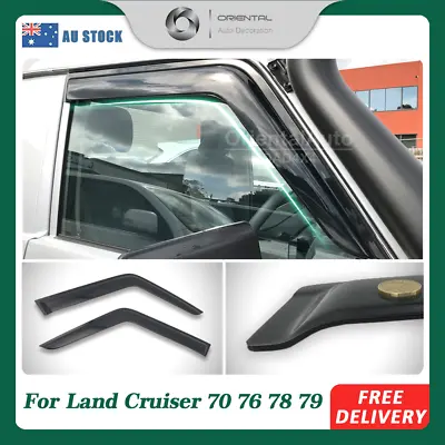 Luxury Weathershields 2pcs Weather Shields For Toyota LandCruiser 70 76 78 79 • $53.20