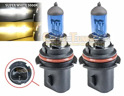 9004 HB1 Headlight Bulbs High Low Beam Super WHITE 5000K Xenon Halogen 2pcs • $11.99