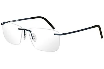 Porsche Design Eyeglasses P8321S3 P/8321/S3 D Blue Rimless Optical Frame 56mm • $264.55