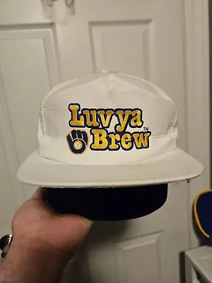 NWT - Vintage Milwaukee Brewers Snapback Hat Collector's Series Love Ya Crew  • $19.99