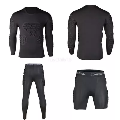 Sport Basketball Soccer Football Goalkeeper Armor Chest Arm Padded Jersery Pants • £27.59