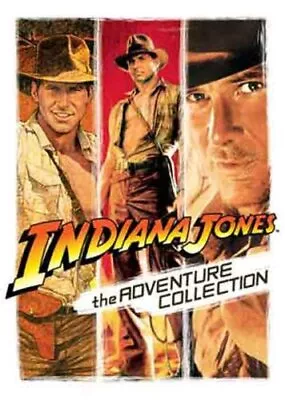 Indiana Jones Trilogy DVD (2008) Harrison Ford Spielberg (DIR) Cert PG 3 Discs • £4.23