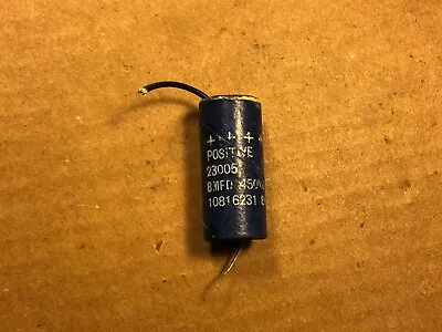 Vintage 1962 Syncro Paper Capacitor 8 Uf 450v Axial Tube Amp Cap • $7