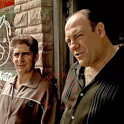 The Sopranos Poster-tony Soprano & Christopher-tv Series Gangsters Mafia Poster • $11.99