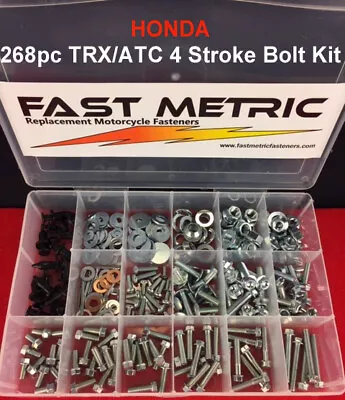 FAST METRIC 250pc Bolt Kit TRX400EX 250EX 250X ATV Fender Plastics Engine Frame • $49.99