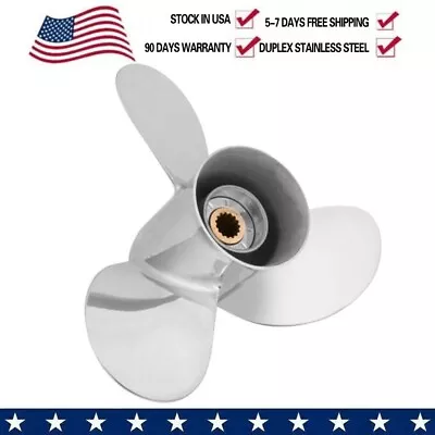 688-45970-03-98| 13x19 Stainless Outboard Propeller For Yamaha Engines 60-115 HP • $274.35
