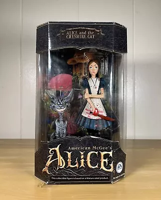 American Mcgees Alice And Cheshire Cat Figure 2000 Bloody Rare HTF Action Figure • $525.55