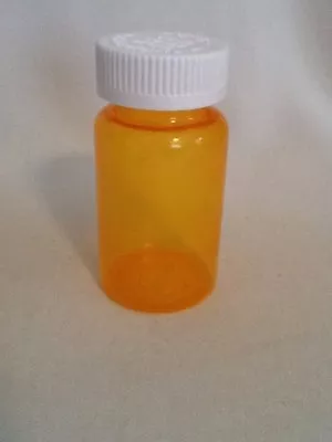 10  Plastic Amber Prescription  Pharmacy Bottle Craft Hardware Storage 125 Ml  • $3.50