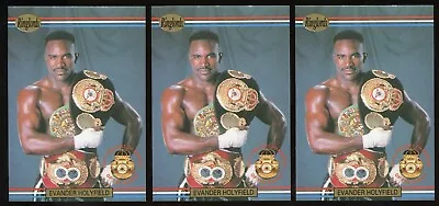 3  1991 EVANDER HOLYFIELD Ringlords Boxing Card #1 HOF Mike Tyson International • $99.99