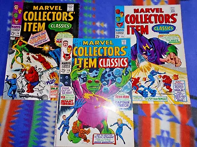 Marvel Collectors' Item Classics Lot (3) Vf Early Fantastic Four 1968 • $40