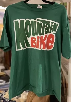 Mountain Bike Mountain Dew T Shirt Green XL FREE SHIPPING • $10